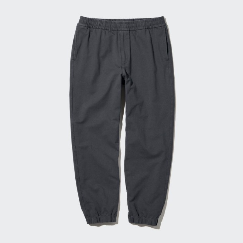 Pantalon Jogger Uniqlo Washed Jersey Mujer Gris | 1641489