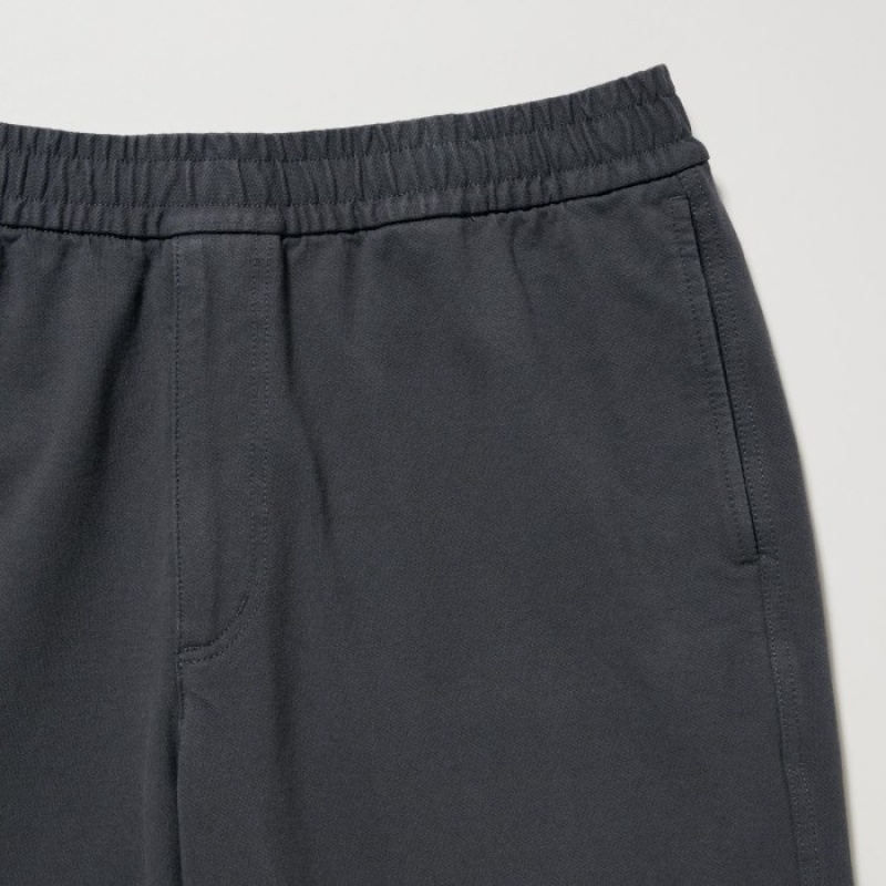 Pantalon Jogger Uniqlo Washed Jersey Mujer Gris | 1641489