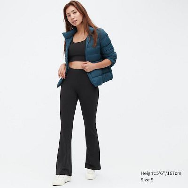 Pantalon Uniqlo AIRism Soft Flare Mujer Negras | 6106145