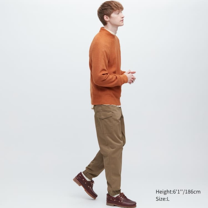 Pantalon Uniqlo Cargo Jogger Hombre Marrones | 9264383