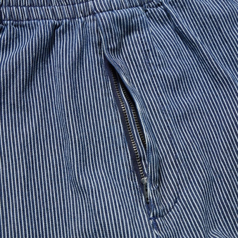 Pantalon Uniqlo Cotton Relaxed Ankle Mujer Azules | 8101517