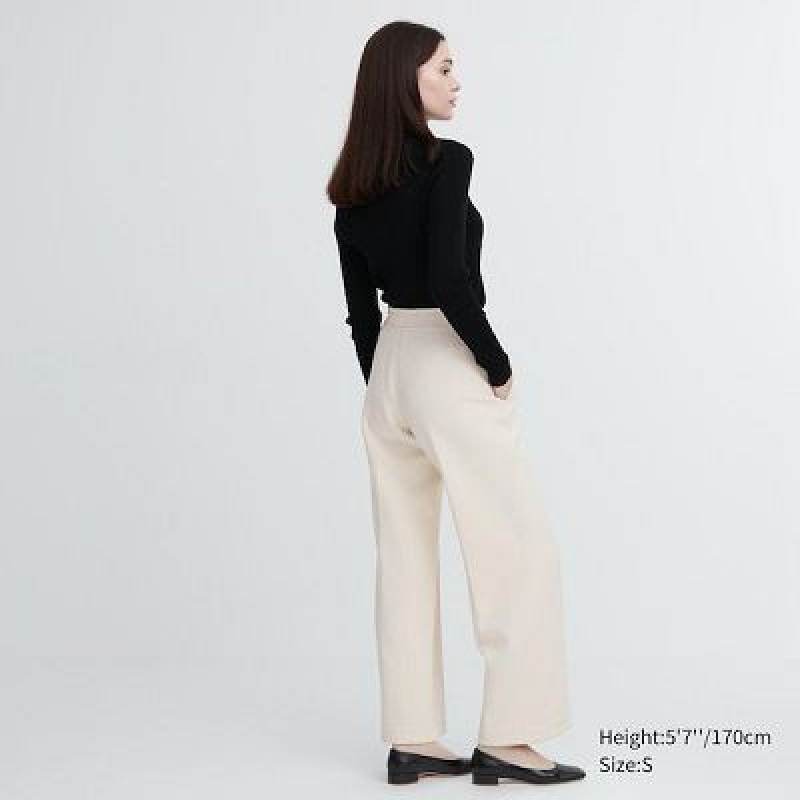 Pantalon Uniqlo Dry Sweat Track Mujer Blancas | 886396