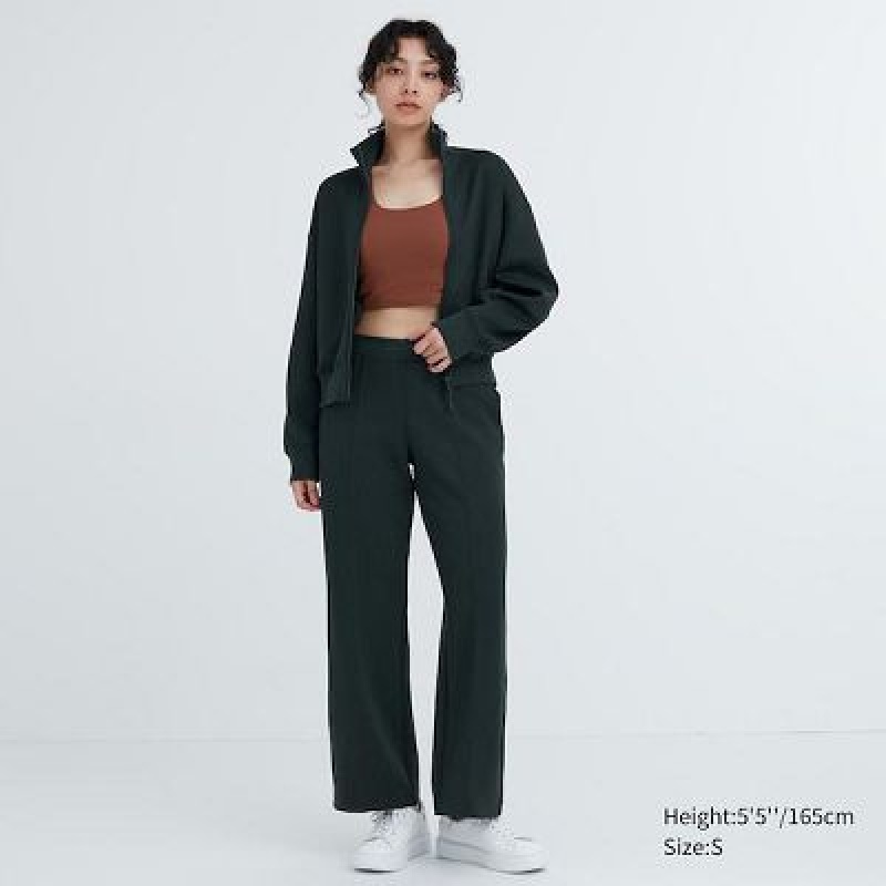 Pantalon Uniqlo Dry Sweat Track Mujer Verde | 8196390