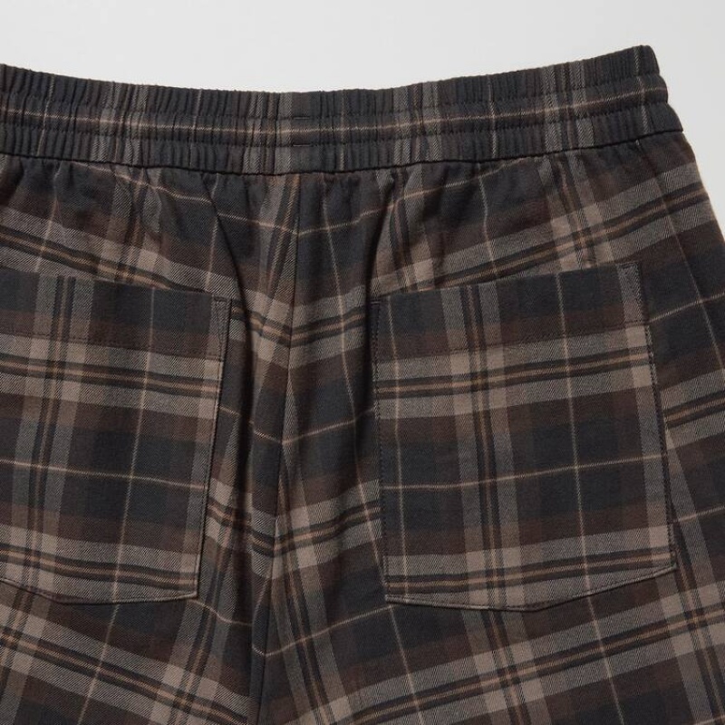 Pantalon Uniqlo Flannel Ankle Length Hombre Marrones | 3205603