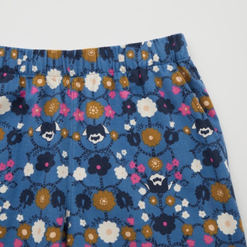 Pantalon Uniqlo Flannel Lounge Mujer Azules | 5561327