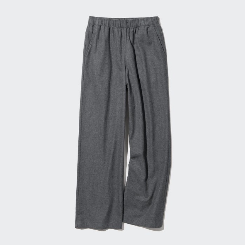 Pantalon Uniqlo Flannel Lounge Mujer Gris | 6275023