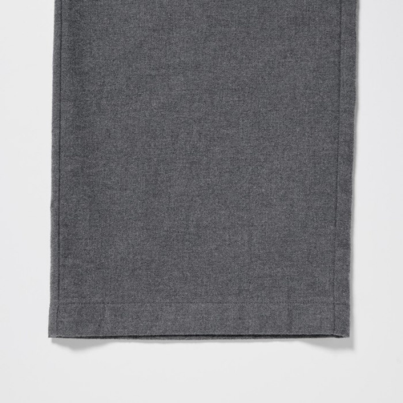 Pantalon Uniqlo Flannel Lounge Mujer Gris | 6275023