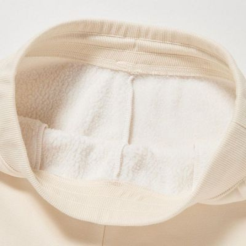Pantalon Uniqlo HEATTECH Pile Lined Sweat Mujer Blancas | 9792562