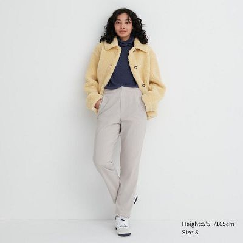 Pantalon Uniqlo Heattech Warm Lined Mujer Gris | 7287537