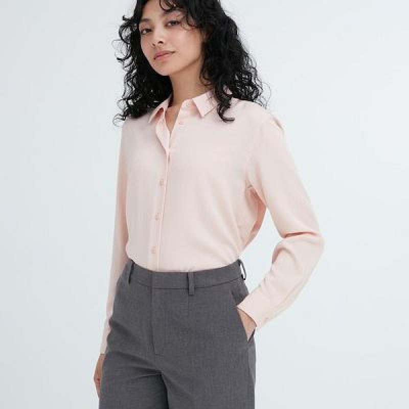 Pantalon Uniqlo Smart Ankle (2-Way Stretch) Mujer Gris | 7639509