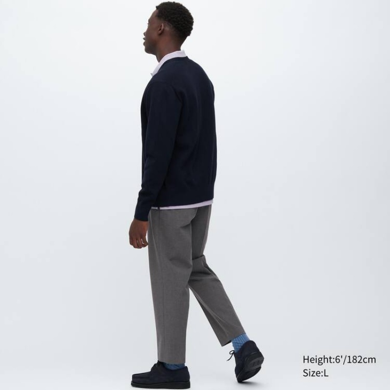 Pantalon Uniqlo Smart Ankle Length Hombre Gris | 3033732