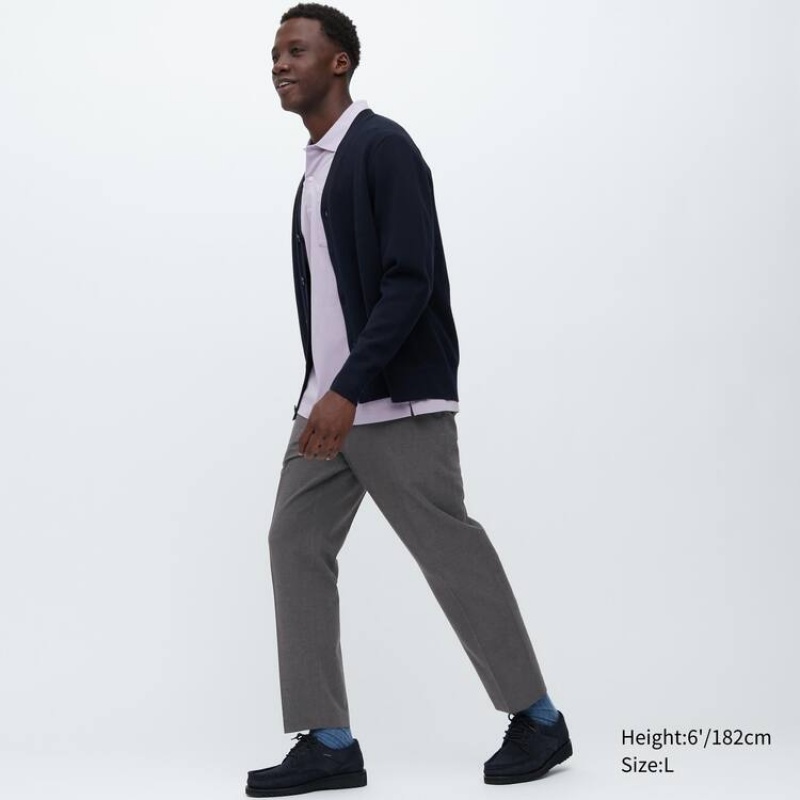 Pantalon Uniqlo Smart Ankle Length Hombre Gris | 3033732