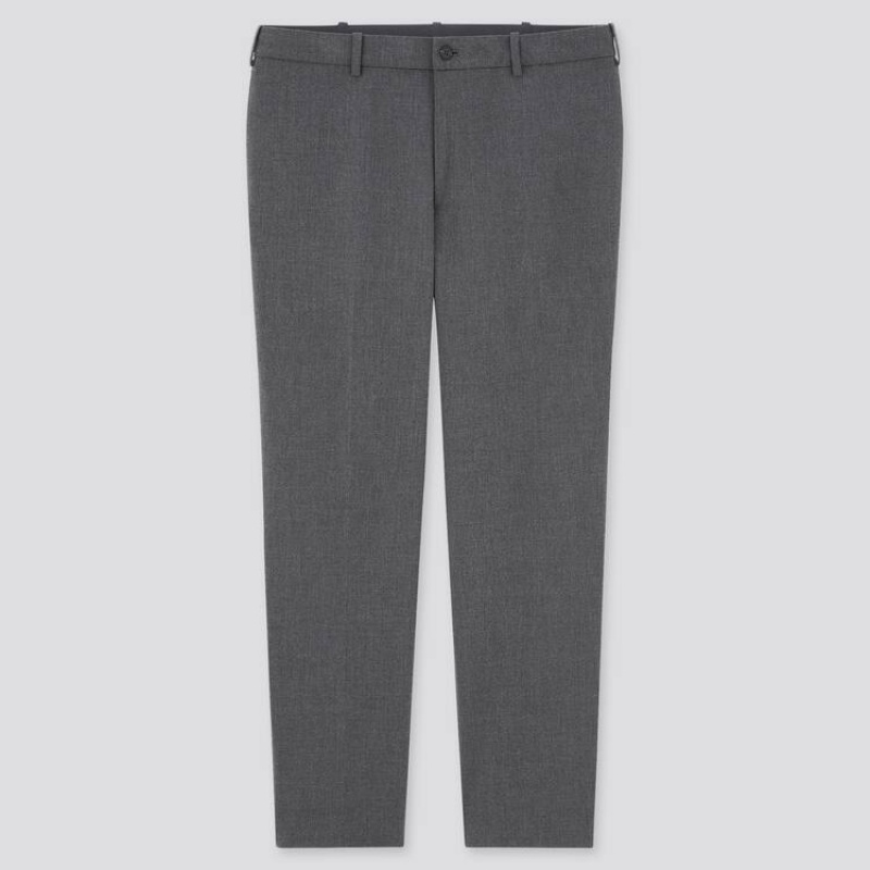 Pantalon Uniqlo Smart Comfort Ankle Length Hombre Gris | 8479586