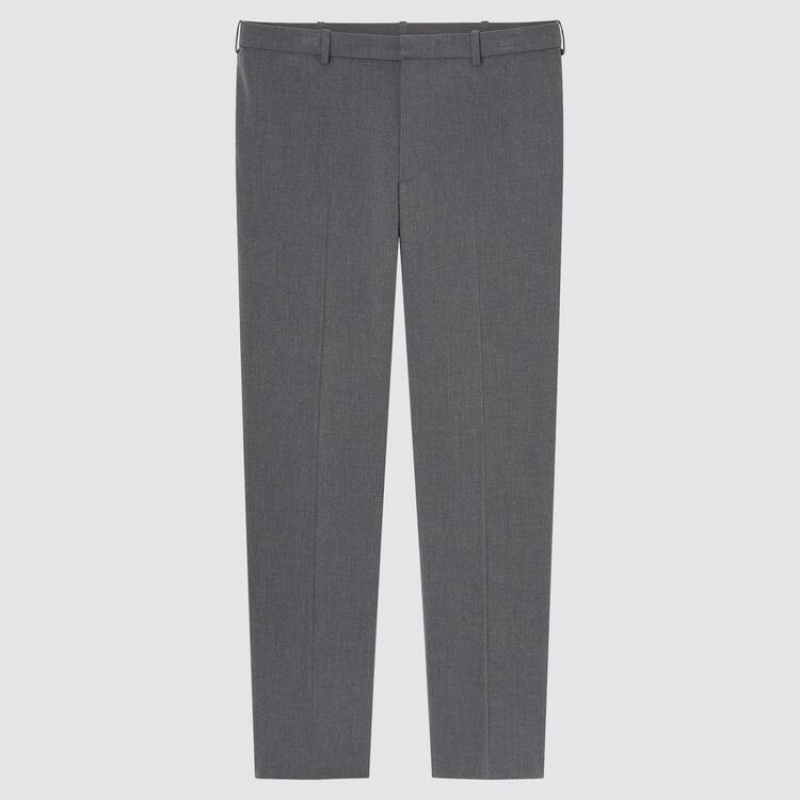 Pantalon Uniqlo Smart Comfort Ankle Length Hombre Gris | 5849016