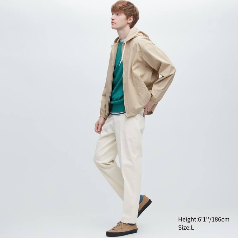 Pantalon Uniqlo Smart Cotton Ankle Length Hombre Blancas | 1445555