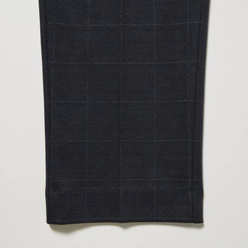 Pantalon Uniqlo Smart Windowpane Checked Ankle Length Hombre Azul Marino | 4144331