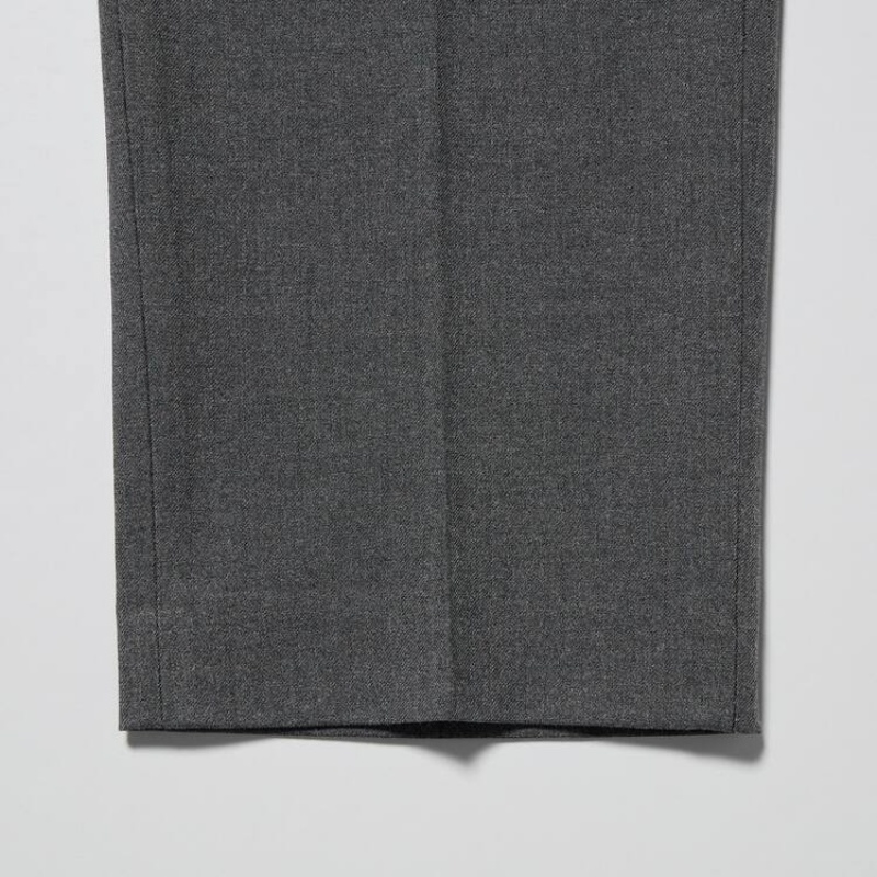 Pantalon Uniqlo Smart Wool-like Ankle Length Hombre Gris | 6416901