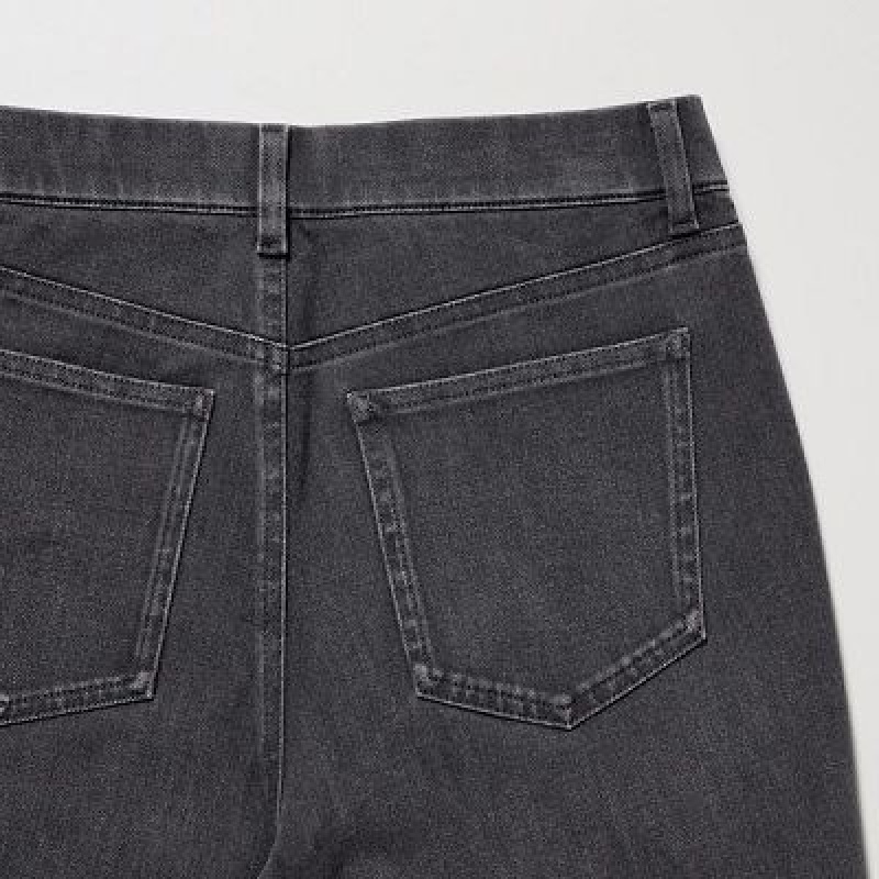 Pantalon Uniqlo Ultra Stretch Denim Mujer Gris | 6676924