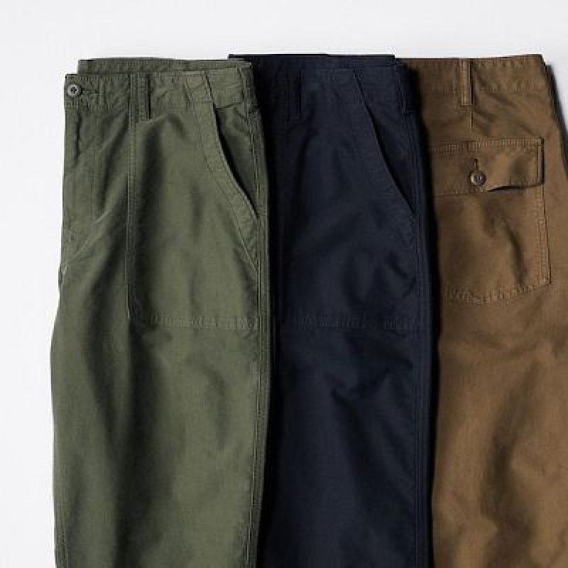 Pantalon Uniqlo Utility Work Mujer Verde Oliva | 4660516
