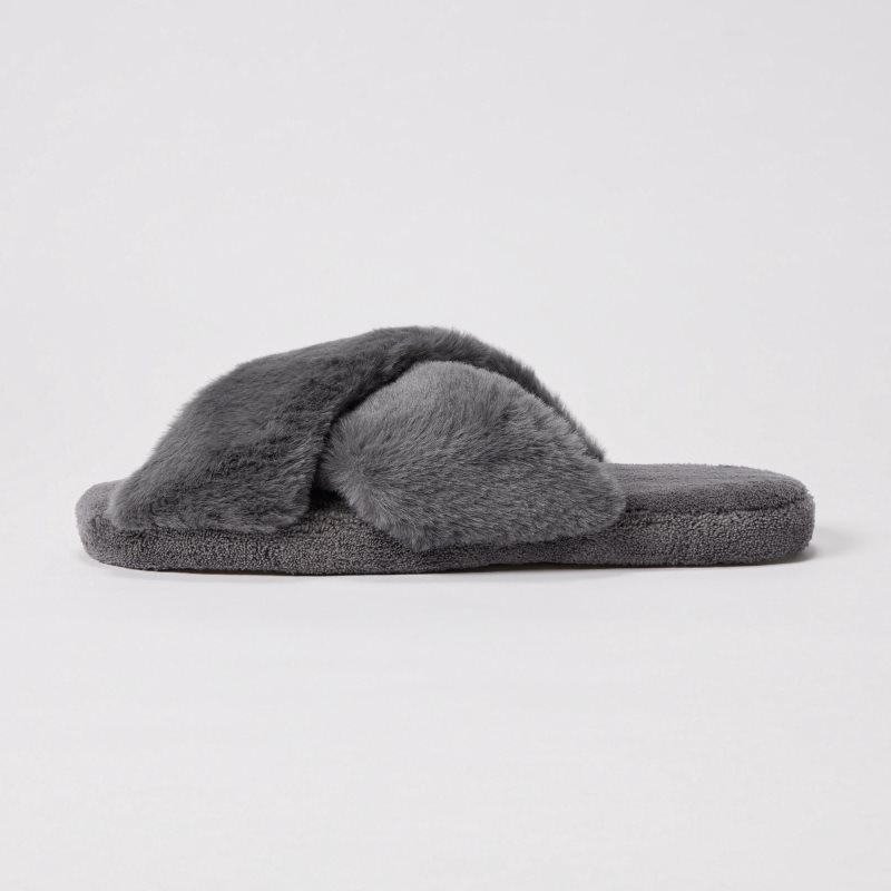 Pantuflas Uniqlo Fleece Room Furry Fleece Hombre Gris | 5923944