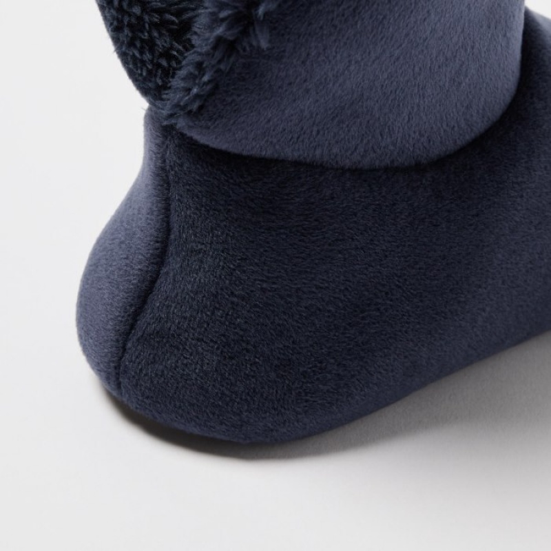 Pantuflas Uniqlo Fleece Room Mujer Azul Marino | 3722728