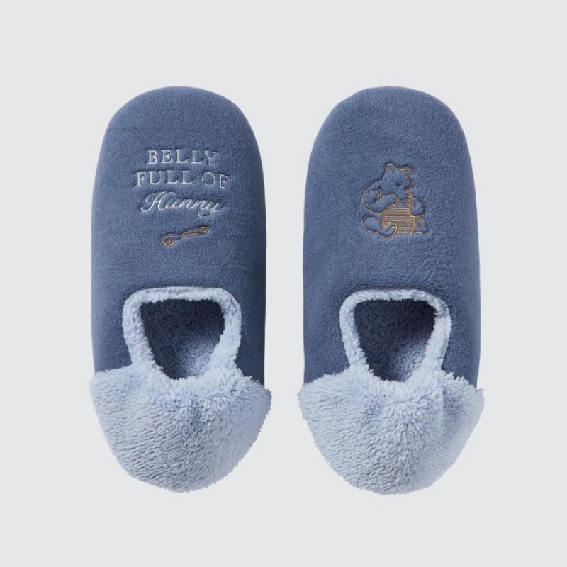 Pantuflas Uniqlo Winnie the Pooh Collection Mujer Azules | 2297416