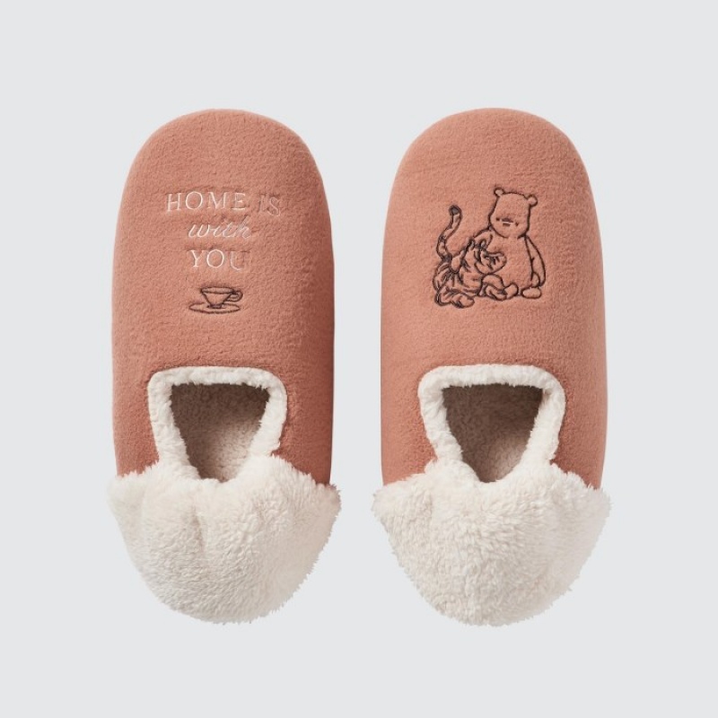 Pantuflas Uniqlo Winnie the Pooh Collection Mujer Naranjas | 8067047