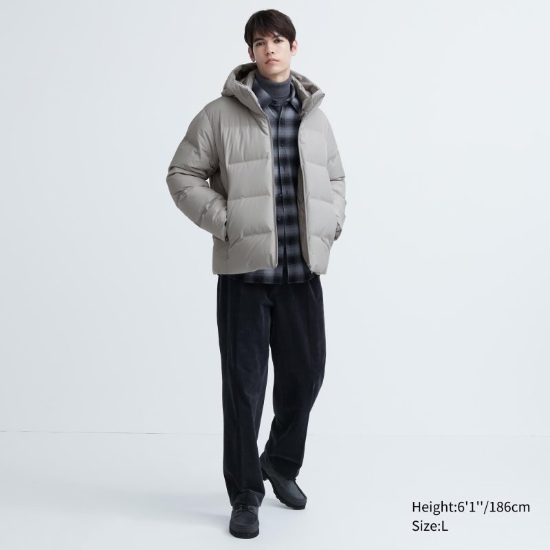 Parka Uniqlo 3d Cut Seamless Down Hombre Verde | 6174721