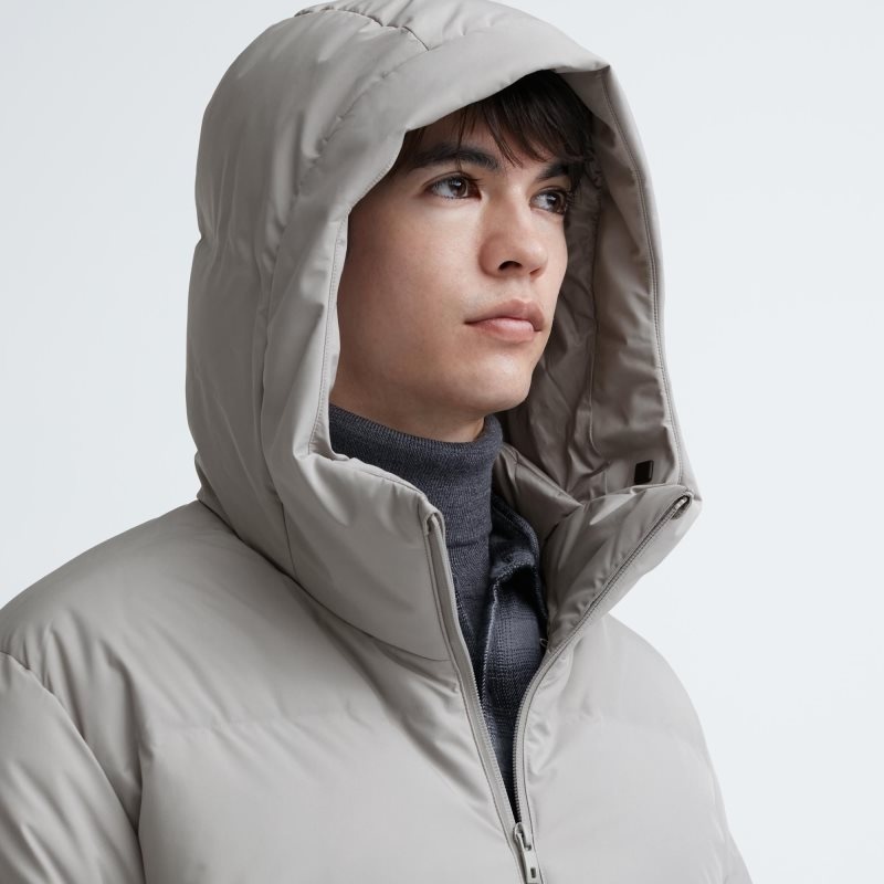 Parka Uniqlo 3d Cut Seamless Down Hombre Verde | 1830683