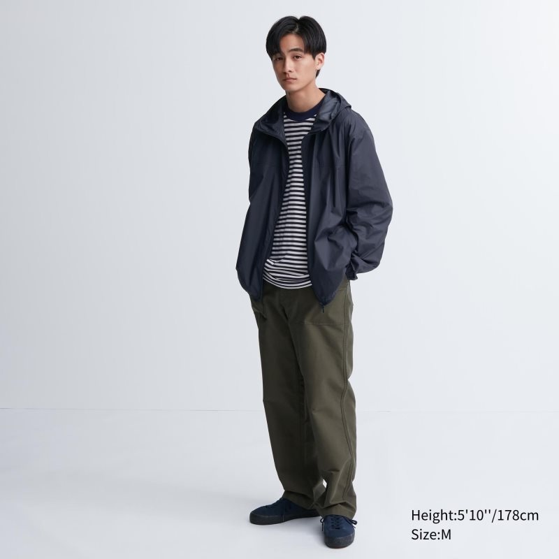 Parka Uniqlo Pocketable Uv Protection 3d Cut Hombre Verde | 7890266