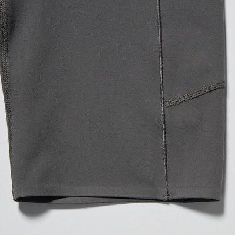 Short Uniqlo AIRism Soft Pocket Biker Mujer Gris | 3449574