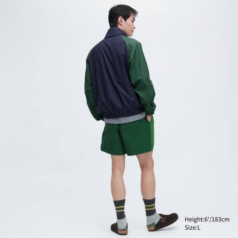 Short Uniqlo Jw Anderson Colour Block Active Utility Hombre Verde | 597534