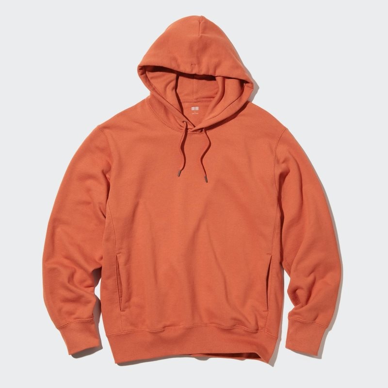 Sudadera con Capucha Uniqlo Sweat Pullover Long-sleeve Hombre Naranjas | 8126000