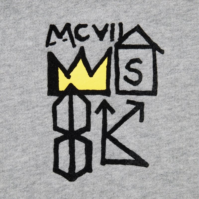 Sudadera con Capucha Uniqlo Ut Archive Long Sleeve Sweat Jean-michel Basquiat Hombre Gris | 46546