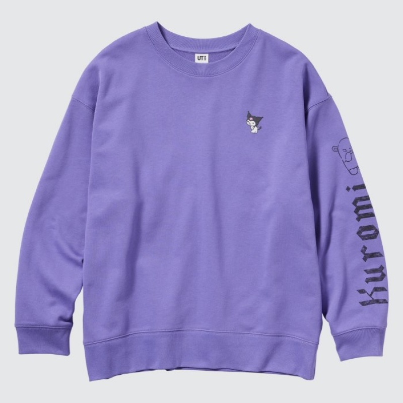 Sudaderas Uniqlo Sanrio characters Long-Sleeve Mujer Moradas | 4007646