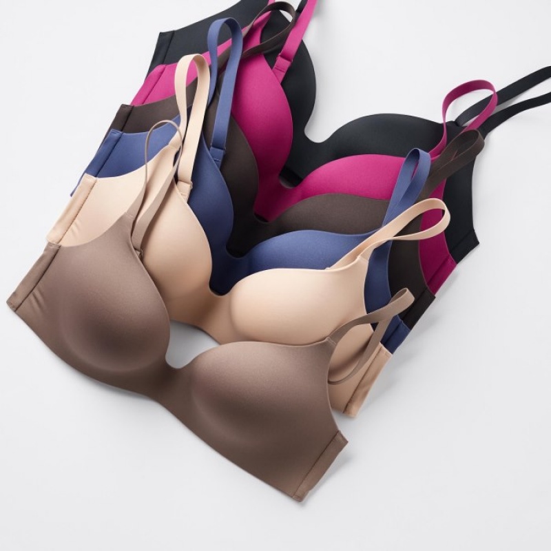 Sujetadores Uniqlo Wireless (3D Hold) Mujer Rojas | 2237539