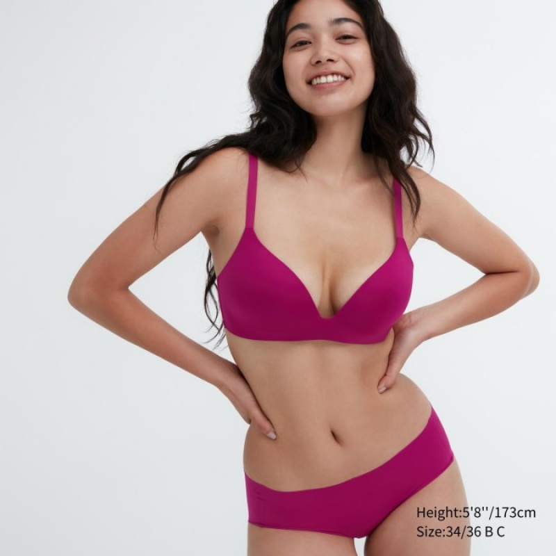 Sujetadores Uniqlo Wireless (3D Hold) Mujer Rojas | 2237539