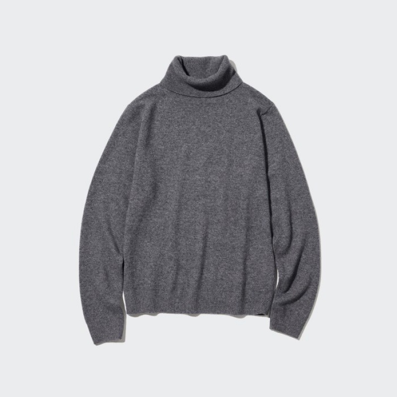 Suéteres Uniqlo Cashmere Turtleneck Mujer Rosas | 2174503