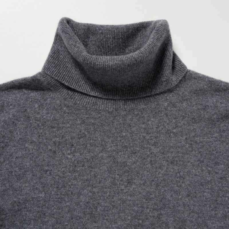 Suéteres Uniqlo Cashmere Turtleneck Mujer Rosas | 2174503