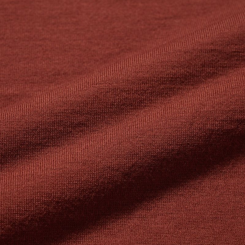 Suéteres Uniqlo Extra Fine Merino V-neck Hombre Burdeos | 1785253