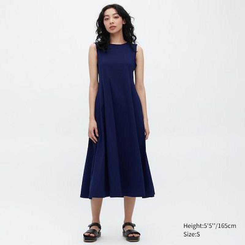 Vestido Uniqlo Ultra Stretch AIRism Sleeveless Mujer Azul Marino | 4032110